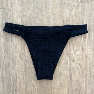 Abercrombie & Fitch Swim Black Ruffle Bikini Bottoms (US XS)